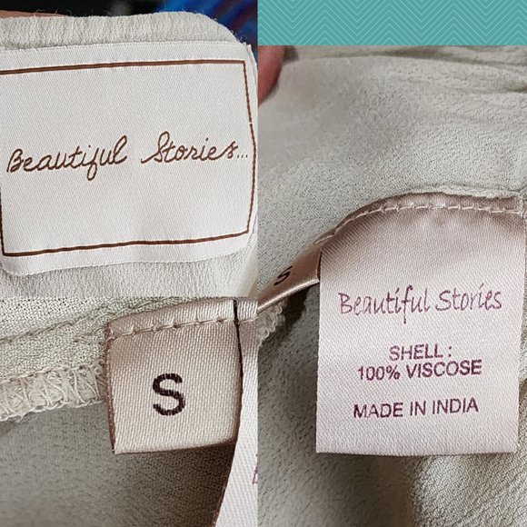 Beautiful Stories Ivory Boho Embroidered Peplum Blouse - Picture 5 of 5